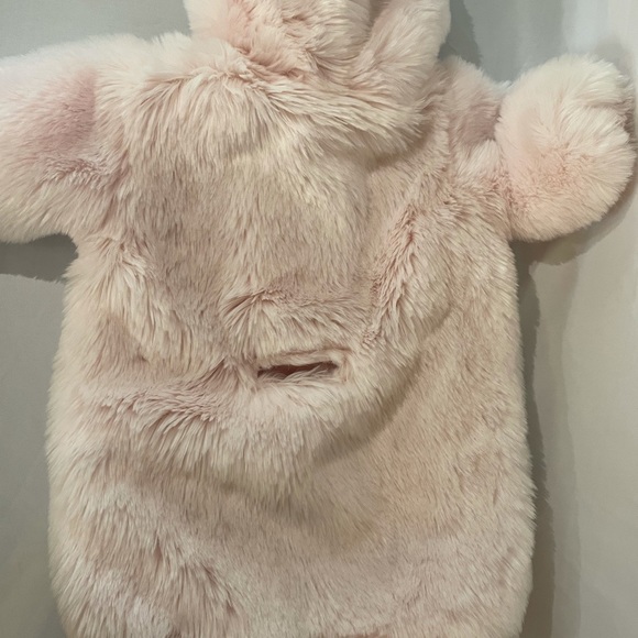 Baby pink faux fur bunting bag - Picture 2 of 3